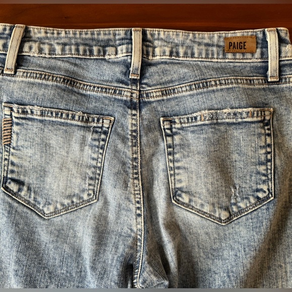 PAIGE Noella Distressed Cropped Jeans - Picture 3 of 8